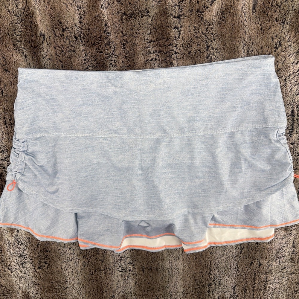 Lucky In Love Blue Heathered Athletic Skirt Womens XL (14) Tennis Pickleball